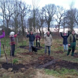 Vrijmaken voedselbos grond